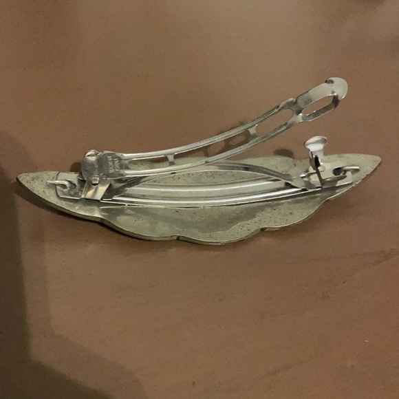 Abalone Shell Inlayed Art Deco Hair Clip - Picture 7 of 7